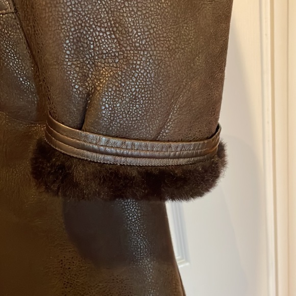 NWT! Shearling natural man coat! Made in Turkey. - Picture 6 of 7